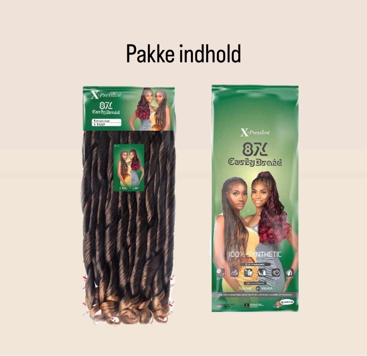 X-pression Curly body French curls - Farve T1/30