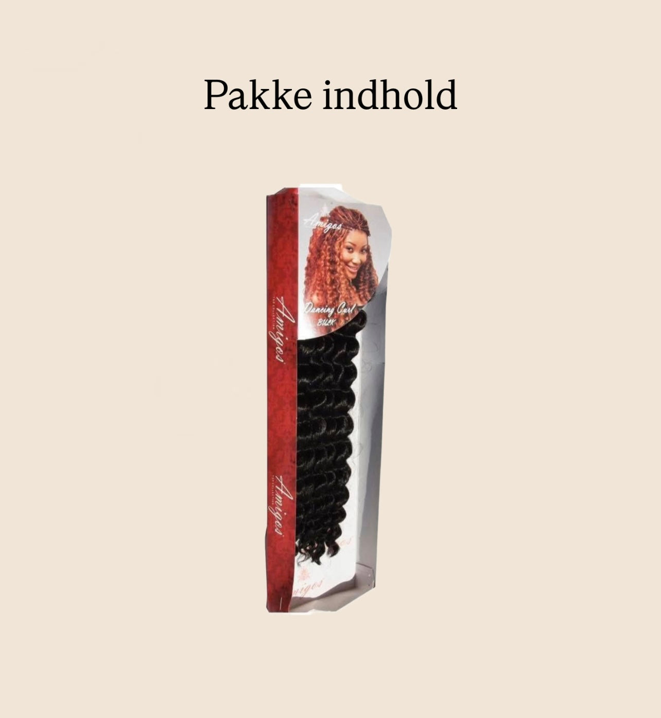 Syntetisk Boho/Crochet Krøller - Amigo Dancing Curls Bulk Farve #1